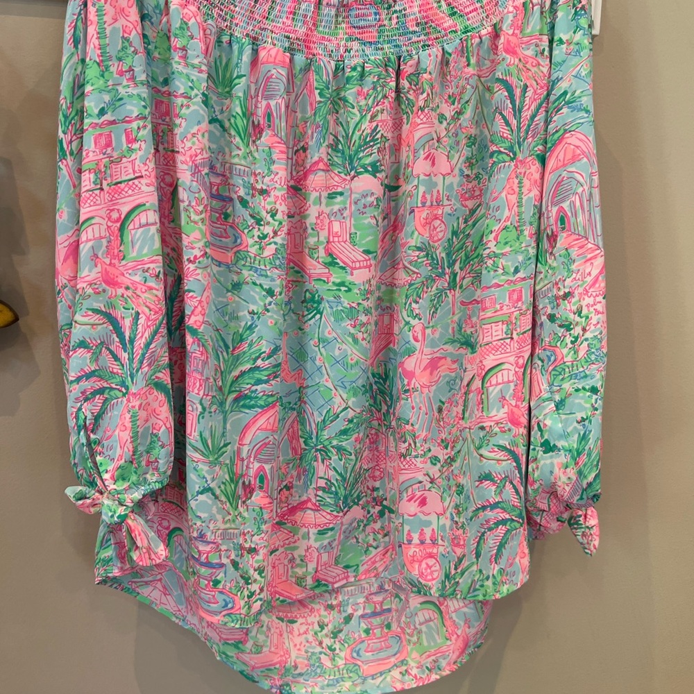 Lilly Pulitzer off the shoulder top size L